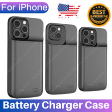 External Battery Charger Case Power Bank For iPhone 14/13/12/Mini/11/Pro/XS/XR/8