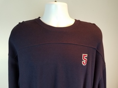 Oleg Cassini Herren Neu mit Etikett Baumwollpullover marineblau grau Langarm Socken #5 Größe XXL - Bild 3 von 12