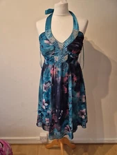 Summer cocktail green dress SIZE-12