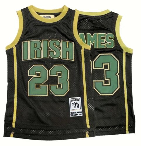 Lebron James Jersey Mens St Vincent St Mary Irish Championship Highschool XL
