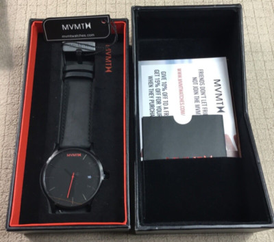 MVMT Mens Black On Black Dress Watch - NEW IN BOX