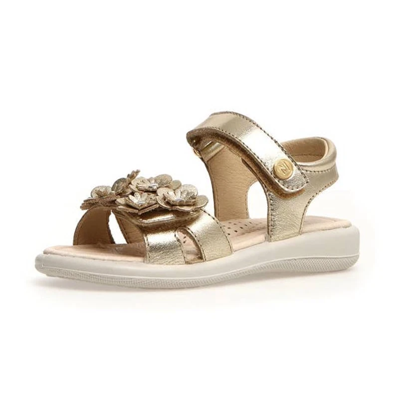 NATURINO BRAHMA Platinum Floral Applique Girls 30 12.5 Sandals eBay