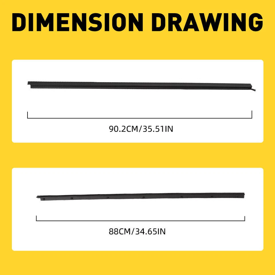 For 86-97 Nissan Navara Truck Hardbody D21 Door Window Seal Belt Weatherstrip Foto 2 de 4