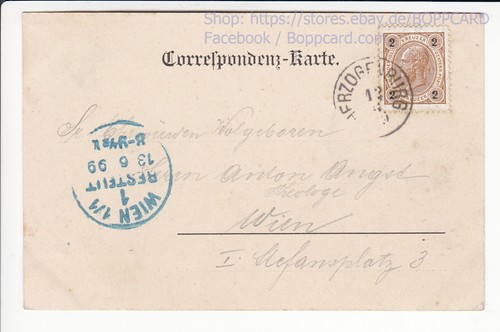BEZIRK ST. PÖLTEN LAND , GRUSS AUS HERZOGENBURG , 1899 - Picture 2 of 2