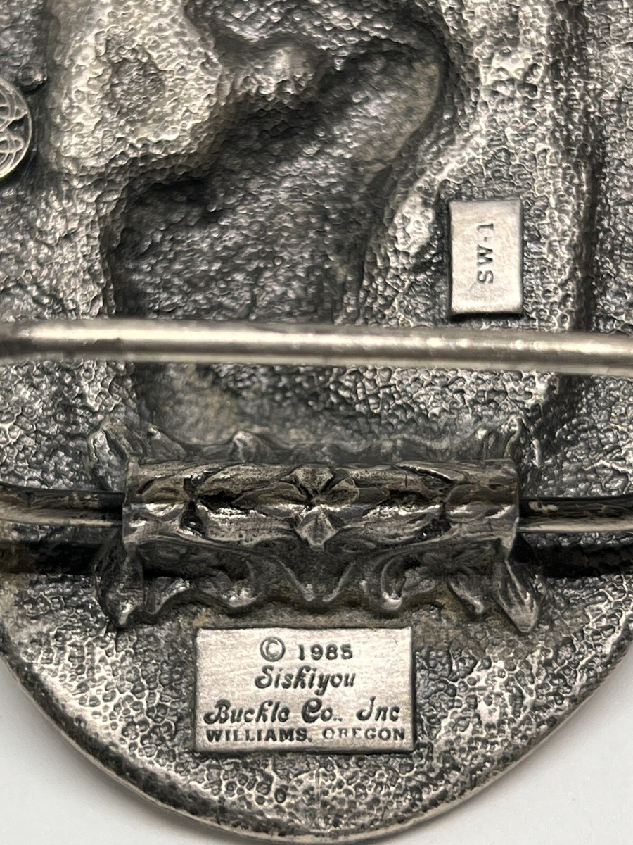 SISKIYOU SW-1 Williams Oregon Horse Enamel Pewter Belt  display picture 3