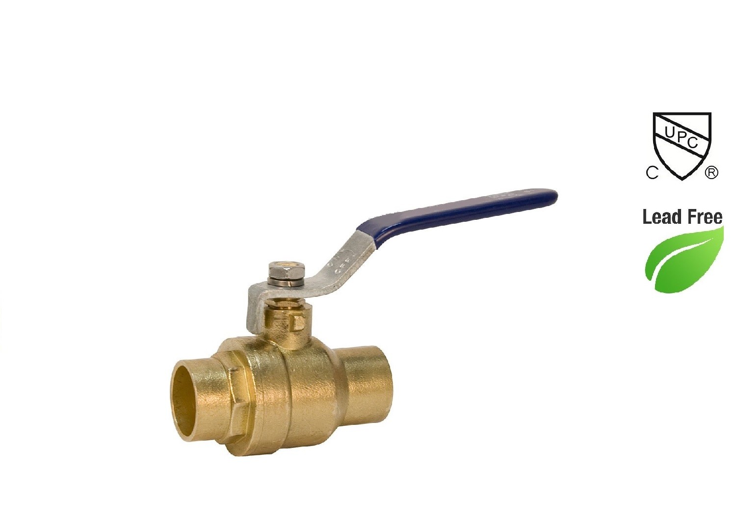 Plumbing lot 1 pcs  2" Lead Free Sweat Solder Full Port Water ShutOff Ball Valve