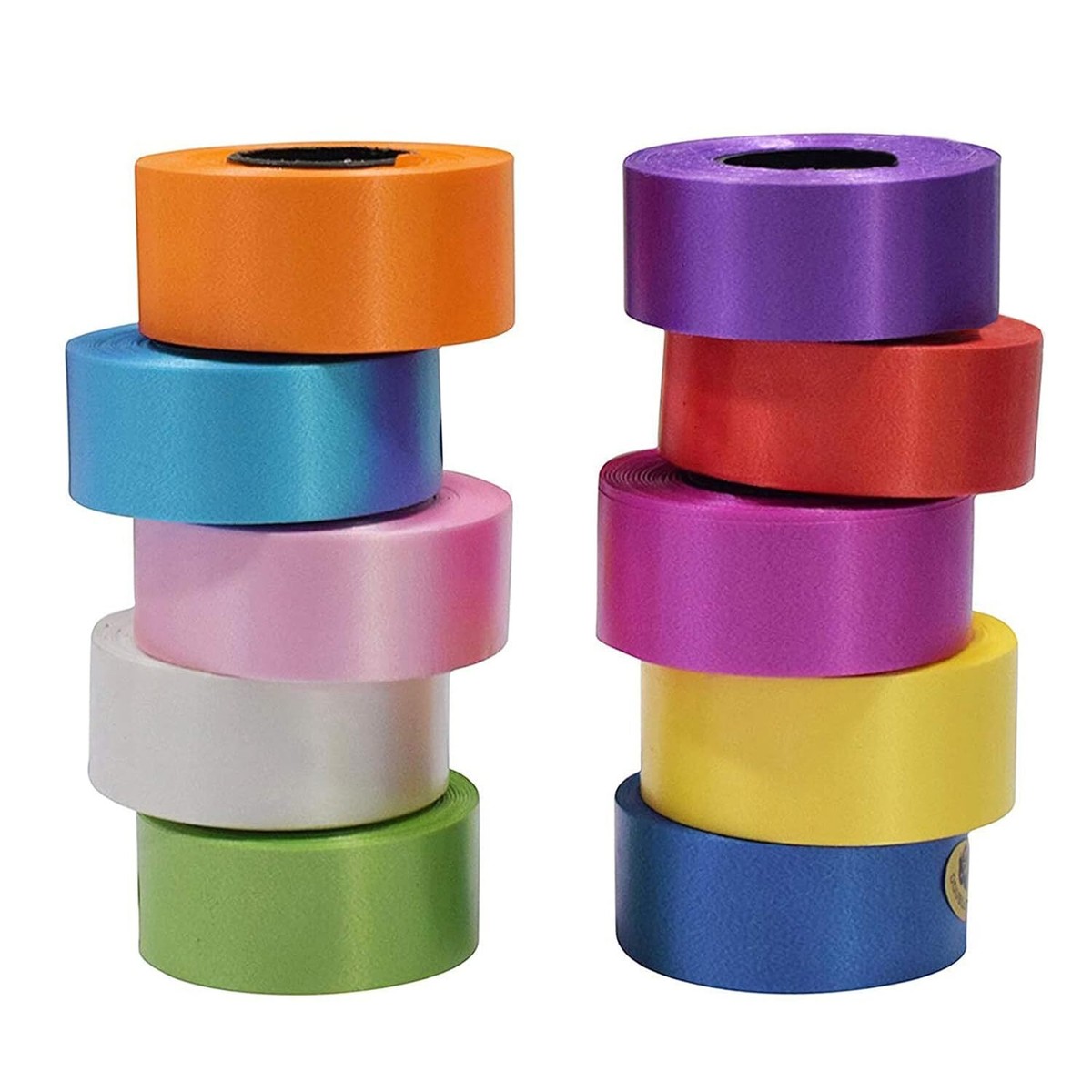 Lot De 20 Rouleaux De Rubans De Curling Hallmark - 50 Pieds Chacun, Couleurs Assorties Métallisées
