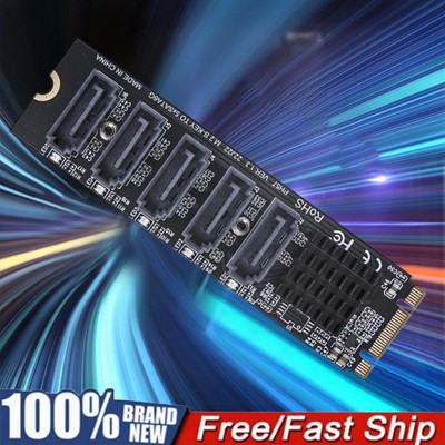 M.2 MKEY PCI-E Expansion Card M.2 To SATA 3.0 Adapter Card 6Gpbs SATA3.0 Adapter