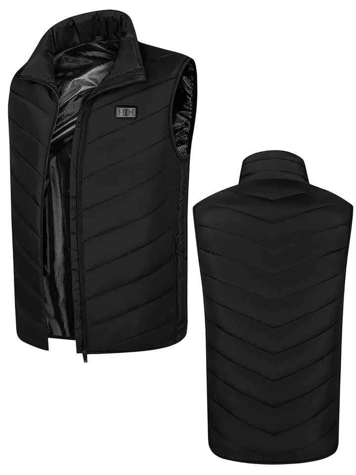 9 Zones Heated Vest Electric USB Jacket Winter Warm Men Women Body Heating Coat - Image 4 of 4