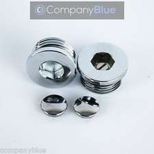 Towel Rail Accessories Air Vent Blanking Plug Caps Slimline Plugs Chrome Covers