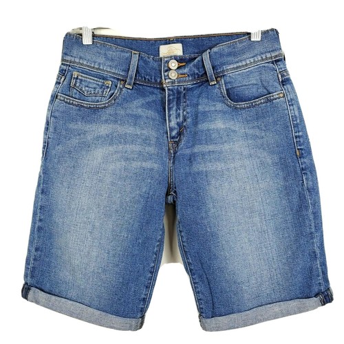 Levis Womens 515 Bermuda Shorts Mid 
