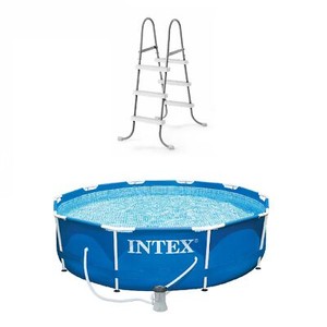 Intex Above-Ground Pool Ladder w/ Intex 10 x 2.5-Foot Pool Set with Filter Pump - Click1Get2 Hot Best Offers&secure=symbol&set=par&sale=mega Discount