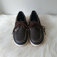 Nautica Boy's Size 1 Spinnaker Pintuck Oxfords Boat Shoes Brown