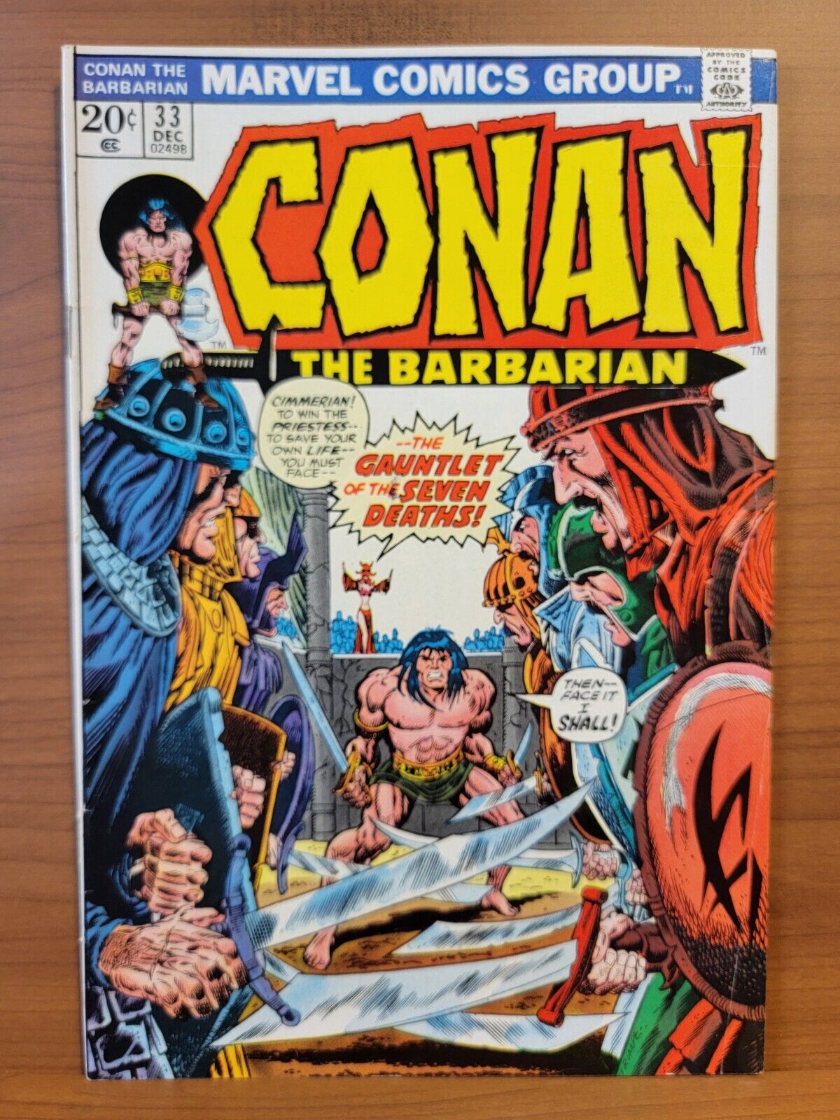 Conan The Barbarian #33 VG Marvel 1973 The Gauntlet of the Seven Deaths