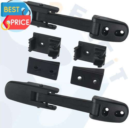 Mack Hood Latch Strap W/Catch Bracket Left Driver & Right Passenger Side Black C - Picture 3 of 12