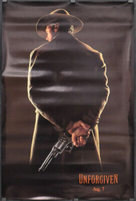 Unforgiven 1992 Orig 27X40 2/S Teaser Filmplakat Clint Eastwood Gene Hackman