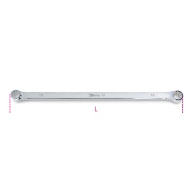 Beta 88 Metric Extra-Long Double Ended Flat Ring Spanner 13x15mm