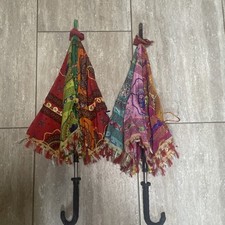 Lot Of Two Traditional Indian Wedding Umbrellas