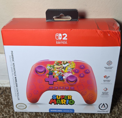 PowerA Advantage Wireless Controller for Switch - Mario Red/Purple