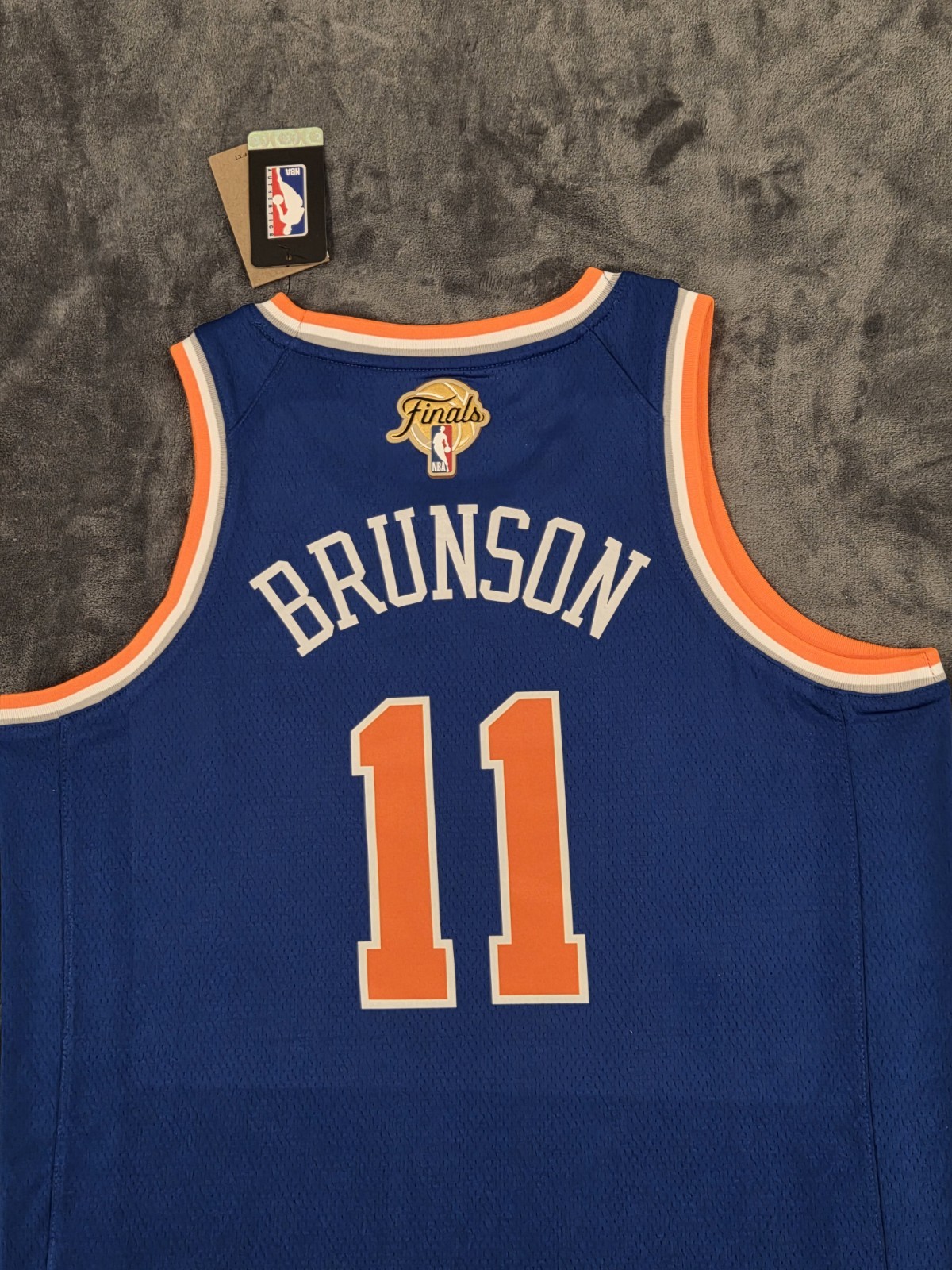 New York Knicks Jalen Brunson Icon Edition Swingman Finals Jersey Medium 