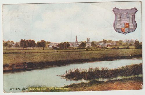 1915 DORCHESTER VIEW PPC TO MAIDENHEAD SOUTH WESTERN TPO DAY MAIL UP RAILWAY PMK - Picture 3 of 3