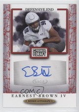 2021 Sage Premier Draft Auto Red Earnest Brown IV #A54 Auto 0c6