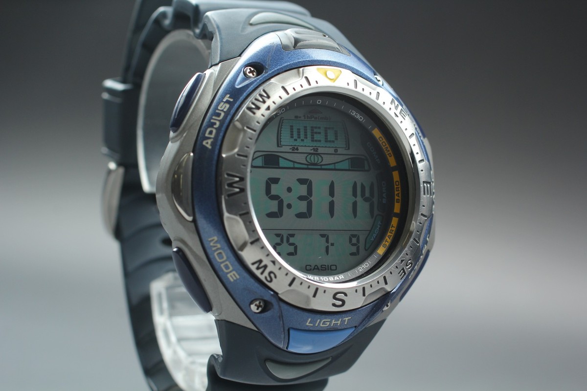 時計 CASIO SEA PATHFINDER SPF-40 New Batt◇N MINT◇ Vintage CASIO Sea Pathfinder Triple