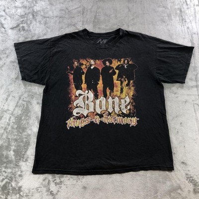 Bone Thugs-N-Harmony Shirt Mens XL Black Rap Group Graphic Tee Band Hip Hop