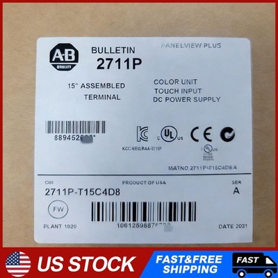 New AB 2711P-T15C4D8 PanelView Plus 6 1500 Touch Color 15''
