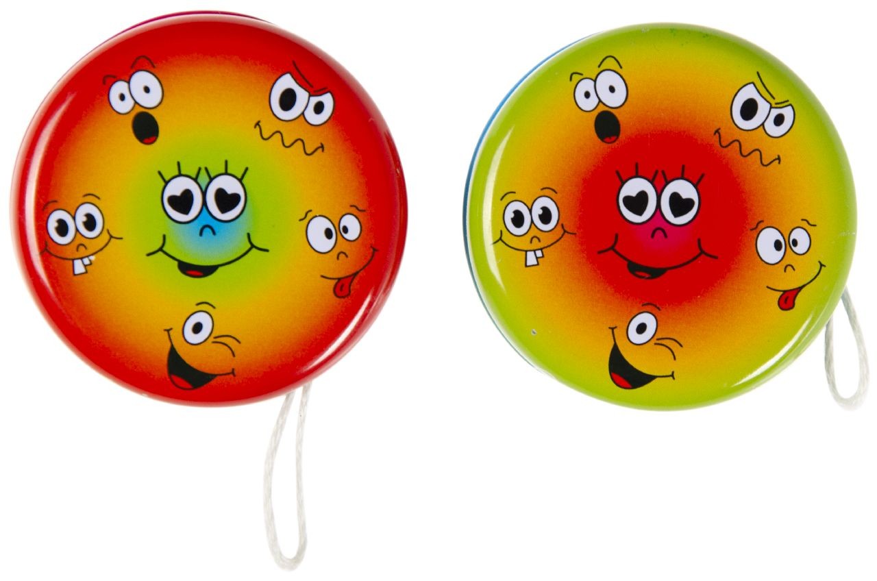 Single Metal Yo-Yo Emotions Theme Return Top - Theme Kids Party Bag Filler
