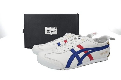 D507L-015 Onitsuka Tiger Mexico 66 'White Dark Blue Gold' Men s Size Sneaker