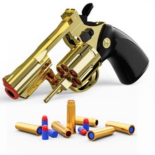 Toy Gun Soft Bullet Toy Revolver, Can fire Sponge Bullets,with 40 Bullets,for...