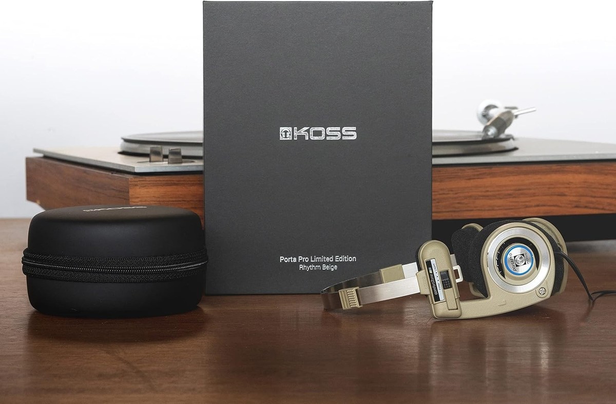 Koss Porta Pro Classic Headphones - Rhythm Beige, Wired 3.5mm, Mic