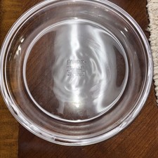 Pyrex Pie Plate 9'' Clear Glass Flat Rim 209 Made In USA