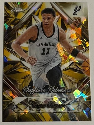  Carter Bryant #15/50 Gold - Sapphire Selections -Topps Chrome Update Sapphire