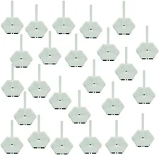 Acrylic Flight Stands | Hexagon | 3Mm Clear Hexagonal Flight Base w/ Flight Peg