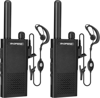 2 PACK Long Range Walkie Talkie 100 Mile Two Way Radio Charge Headset Waterproof