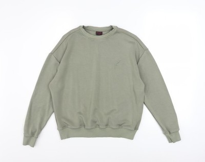 Kleinigkeit Damen Pullover Sweatshirt olivgrün Rundhals XS