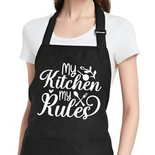 Funny Cooking Aprons for Women with Pockets, Kitchen Chef Aprons for Bakers, Bir