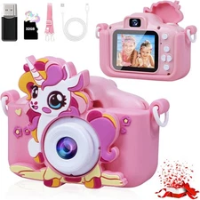 Camara Para Niños Ninos Digital Niño Niña 3 4 5 6 7 Años Tarjeta 1080P Regalo