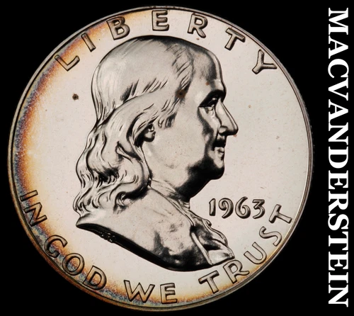 1963 Franklin Half Dollar- Silver- Choice Gem Proof Luster No Reserve #J480