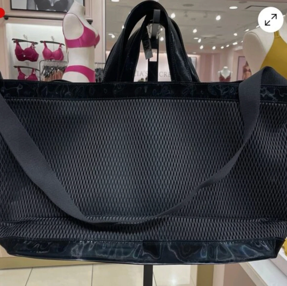¡NUEVO CON ETIQUETAS! Bolso de Mano Victoria's Secret VSX, Negro, Grande Foto 3 de 4