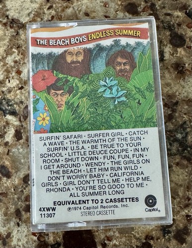 THE BEACH BOYS ENDLESS SUMMER Cassette Tape 1974 4XWW-11307 Capitol Records, Inc