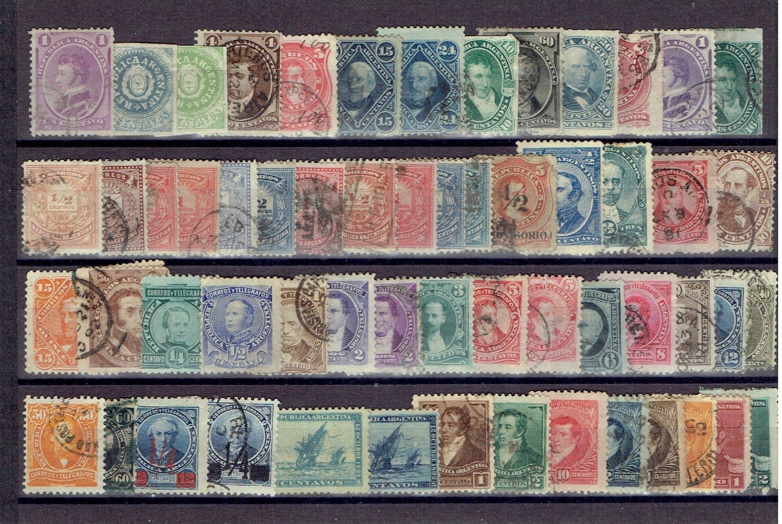 Old stamps Argentina first one´s