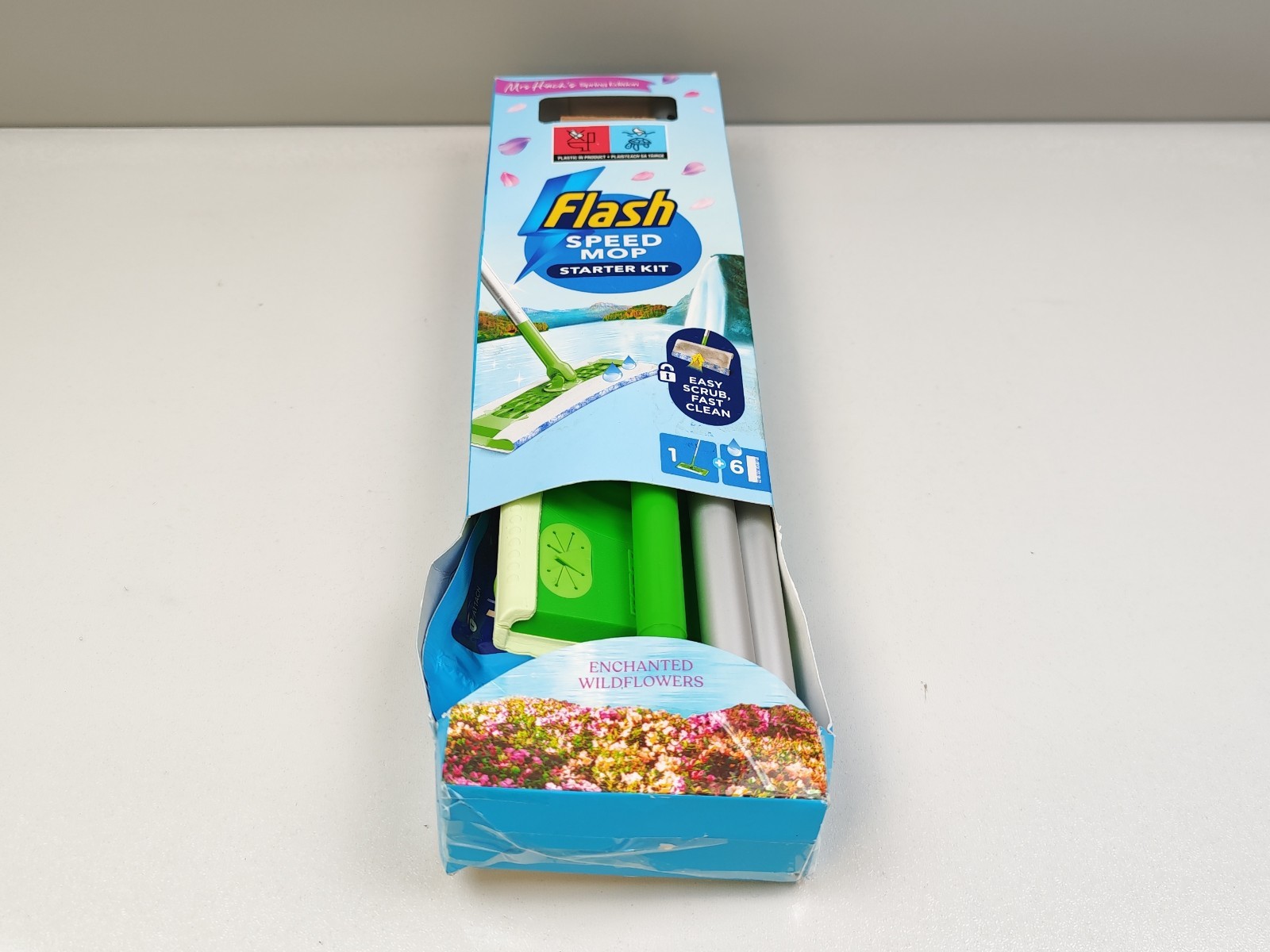 Flash Speedmop Mrs Hinch's Wet Mop Head Floor Cleaner Starter Kit For Cleaning