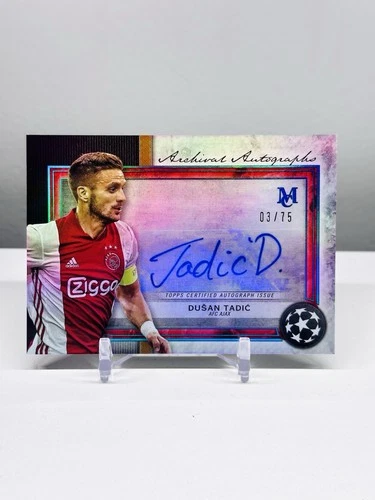 2020 Topps Museum Collection UEFA Dusan Tadic Archival Auto Sapphire /75