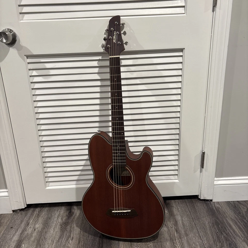 Ibanez Talman TCY74-OPN1201 Open Pore Natural, Acoustic/Electric Guitar & Bag - Image 2 of 4