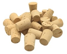 50  St. Korken, Spitzkorken  22 mm x 15/12 mm aus Natur Kork f&uuml;r Reagenzgl&auml;ser