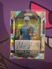 2023 PANINI PRIZM SIGNATURES WHITE CRACKED ICE MASON AUER #SIG-MA