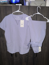 Mandala Women s Wisteria Scrub Set Notch Neck Top S Jogger Pants M
